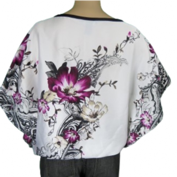 White House Black Market Floral Blouse - Picture 3 of 4